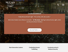 Tablet Screenshot of mccaininstitute.org